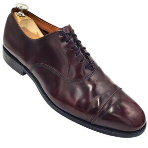 Allen Edmonds Park Avenue Men size 10 Burgundy Leather CapToe Oxford dress shoes